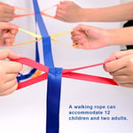 TecUnite 2 Packs Short Walking Rope with 12 Handles for Preschool Children Toddlers Daycare Schools Teachers