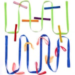 TecUnite 2 Packs Short Walking Rope with 12 Handles for Preschool Children Toddlers Daycare Schools Teachers