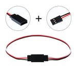 Tecunite 20 Adet 3 pinli Servo Uzatma Kablosu Kablo Dişi - Erkek RC Servo Uzatma Kablosu Servo Uzatma Bağlantı Kontrol Panosu Uzaktan Kumanda Parçaları için Kablo Konnektörleri (5 Boyut)