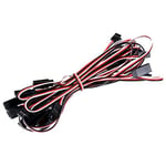 Tecunite 20 Adet 3 pinli Servo Uzatma Kablosu Kablo Dişi - Erkek RC Servo Uzatma Kablosu Servo Uzatma Bağlantı Kontrol Panosu Uzaktan Kumanda Parçaları için Kablo Konnektörleri (5 Boyut)