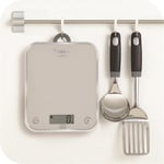 Tefal BC5004 Optiss Cam Yüzeyli Hassas Mutfak Tartısı, 5 kg Kapasite, Gümüş
