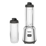 Tefal BL15FD Mix ve Move mini blender, 300 Watt, 2 şişe To-Go Premium Tritan, kompakt tasarım, kolay temizlenir, çıkarılabilir bıçaklar, tek düğmeyle kullanım, gümüş/gri