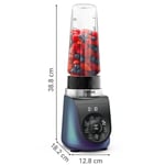 Tefal Blend Up 0,85 Litre 8 Programlı Güçlü 1000 Watt Mini Smoothie Blender - Mavi