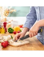 Tefal Fresh Kitchen Office bıçağı 12 cm + kılıf, mutfak bıçağı, yumuşak dokunuşlu, konforlu, paslanmaz çelik bıçaklar, güvenlik koruması K1220714
