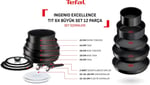Tefal Ingenio Excellence 12 Parça Tencere Seti | 6X Kaplama | Çıkarılabilir Sap | Yapışmaz - Seçenekler: Excellence Ailesi, Ingenio Explore Fusion Core 9X...