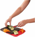 Tefal Kırmızı Ingenio Kesme Tahtası 4'lü Set