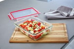 Tefal Masterseal Fresh Taze Kavanoz, Dikdörtgen, 0,85 l, Gıdaları Saklamak için, İstiflenebilir, Fırın ve Dondurucu için N1040810, Şeffaf