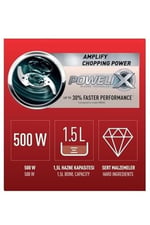Tefal Tefal MasterChop Powelix Maxi 4 Bıçaklı 500 Watt Doğrayıcı Rondo - Beyaz