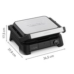 Tefal Tefal SuperGrill 3in1 4 Porsiyon Kapasiteli 2000 Watt Barbekü Izgara ve Tost Makinesi - Inox | Ayarlanabilir termostat, 3 yükseklik ayarlı fırın kademesi, çıkarılabilir plakalar