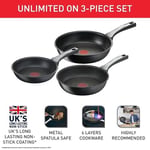 Tefal Titanyum 6X UnlimitedOne İndüksiyon Tabanlı 20/24/28 Cm 3'lü Tava Seti - 2100116646