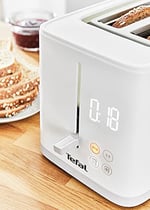 Tefal TT6931 Sense Ekmek Kızartma Makinesi | 7 Kızartma Kademesi | Dijital Ekran | Geri Sayım | Isınma/Buz Çözme | Kırıntı Tepsisi | Durdurma Tuşu | Beyaz