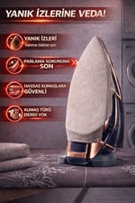 Teflon Ütü Altlığı – Ütü Yanmasını Önler, Parlama Yapmaz, Hassas Kumaş Koruyucu, Kaygan Taban, Kolay Takılır, Tüm Ütülerle Uyumlu Ütü Aparatı