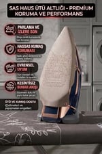 Teflon Ütü Altlığı – Ütü Yanmasını Önler, Parlama Yapmaz, Hassas Kumaş Koruyucu, Kaygan Taban, Kolay Takılır, Tüm Ütülerle Uyumlu Ütü Aparatı