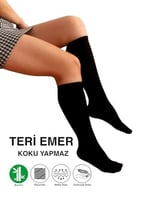 Tek Çift Yüksek Kalite Teni Göstermeyen Yumuşak Dikişsiz Dizaltı Uzun Bambu Kadın Çorap