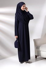 Tek Parça Namaz Elbisesi - Seccade - Tesbih - İbadet Seti - 5015