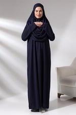 Tek Parça Namaz Elbisesi - Seccade - Tesbih - İbadet Seti - 5015