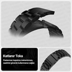 Teknoft 22mm ile Uyumlu Saatler için Paslanmaz Çelik 46mm Baklalı Kordon HUAWEI Watch (GT6 Pro/GT6/GT5 Pro/GT5/GT4/Watch 4 Pro/GT3/GT3 Pro/GT2/GT2 Pro) - Seçenekler: Siyah, Gümüş