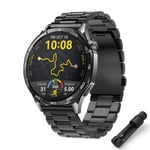 Teknoft 22mm ile Uyumlu Saatler için Paslanmaz Çelik 46mm Baklalı Kordon HUAWEI Watch (GT6 Pro/GT6/GT5 Pro/GT5/GT4/Watch 4 Pro/GT3/GT3 Pro/GT2/GT2 Pro) - Seçenekler: Siyah, Gümüş