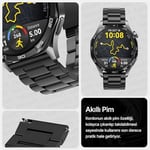 Teknoft 22mm ile Uyumlu Saatler için Paslanmaz Çelik 46mm Baklalı Kordon HUAWEI Watch (GT6 Pro/GT6/GT5 Pro/GT5/GT4/Watch 4 Pro/GT3/GT3 Pro/GT2/GT2 Pro) - Seçenekler: Siyah, Gümüş