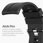 Teknoft 22mm ile Uyumlu Saatler için Yumuşak Şerit Model 46mm Silikon Kordon HUAWEI Watch (GT5 Pro/GT5/GT4/Watch 4 Pro/GT3/GT - Seçenekler: Siyah, Antrasit Gri, Kırmızı, Lacivert, Sarı, Turuncu, Yeşil