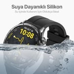 Teknoft 22mm ile Uyumlu Saatler için Yumuşak Şerit Model 46mm Silikon Kordon HUAWEI Watch (GT5 Pro/GT5/GT4/Watch 4 Pro/GT3/GT - Seçenekler: Siyah, Antrasit Gri, Kırmızı, Lacivert, Sarı, Turuncu, Yeşil