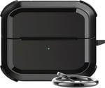 Teknoft Samsung Galaxy Buds 3 Pro, Buds 3 ve Buds 3 FE ile Uyumlu Darbelere Karşı Ultra Güçlü Çift Renkli Sert Kenarlı Mat Silikon Kılıf (Siyah, Galaxy Buds 3 Pro/3/3 FE)