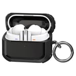 Teknoft Samsung Galaxy Buds 3 Pro, Buds 3 ve Buds 3 FE ile Uyumlu Darbelere Karşı Ultra Güçlü Çift Renkli Sert Kenarlı Mat Silikon Kılıf (Siyah, Galaxy Buds 3 Pro/3/3 FE)