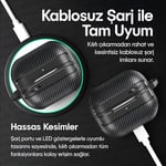 Teknoft Samsung Galaxy Buds 3 Pro, Buds 3 ve Buds 3 FE ile Uyumlu Mat Karbon Fiber Dokulu Darbelere Dayanıklı Premium Silikon Kılıf (Galaxy  - Seçenekler: Galaxy Buds 3 Pro/3/3 FE, Galaxy Buds 4 Pro/4