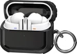 Teknoft Samsung Galaxy Buds 3 Pro, Buds 3 ve Buds 3 FE ile Uyumlu Darbelere Karşı Ultra Güçlü Çift Renkli Sert Kenarlı Mat Silikon Kılıf (Siyah, Galaxy Buds 3 Pro/3/3 FE)