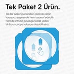 Teknoft Samsung Galaxy Watch 8 Classic 46mm için 2'li Paket (2 Adet) Kolay Kurulum Otomatik Hizalama Aparatlı Şeffaf 9H Sertliğinde Gerçek Tem - Seçenekler: Galaxy Watch 5 40mm, Galaxy Watch 5 44mm...