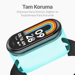 Teknoft Xiaomi Mi Band 10/9/8 İle Uyumlu Hafif ve Bileği Rahatsız Etmeyen Bilek Ölçüsüne Göre Ayarlanabilen Cırt Cırtlı Tasarım Kaliteli Hasır Örme Kumaş Kor - Seçenekler: Haki, Kırmızı, Mavi, Turuncu
