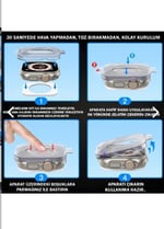 teknosepetim Aparatlı Apple Watch Ultra 49 MM Cam Ekran Koruyucu Otomatik Kolay Uygulama Aparatlı Hizalamalı Tam Kaplayan 49MM EKRAN KORUYUCU Apple WATCH ULTRA 2