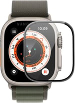 teknosepetim Aparatlı Apple Watch Ultra 49 MM Cam Ekran Koruyucu Otomatik Kolay Uygulama Aparatlı Hizalamalı Tam Kaplayan 49MM EKRAN KORUYUCU Apple WATCH ULTRA 2
