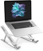 teknosepetim Macbook Laptop Bilgisayar Standı Notebook Özel Yükseltici Stand Tablet Tutucu Ayarlı Metal metal stand