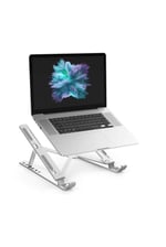 teknosepetim Macbook Laptop Bilgisayar Standı Notebook Özel Yükseltici Stand Tablet Tutucu Ayarlı Metal metal stand