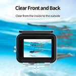 TELESIN GoPro Hero 10 9 için Su Geçirmez Kılıf Siyah 50m Sualtı Dalış Şeffaf Kılıf GoPro Hero 10 9 Siyah Aksiyon Kamerası için Hızlı Çıkarma Montajlı