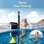 TELESIN Su geçirmez Dome Port DJI Action 5 Pro Action 4 3 Kamera, sualtı Konut Case w Yüzer Kolu Kavrama Bilek Kayışı Dalış Dalış Aksesuarları