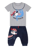Tembel Hayvan Erkek Çocuk T-shirt Kapri Takım