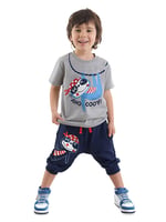 Tembel Hayvan Erkek Çocuk T-shirt Kapri Takım