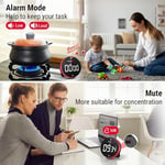 TempPro TM04 99 Saat Kapasiteli Çevirmeli Dijital Mutfak ve Ders Zamanlayıcısı, Geniş LED Ekranlı Mıknatıslı Kronometre (Eski Adıyla ThermoPro)