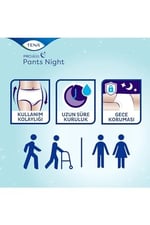 Tena Proskin Pants Night Medium Orta Beden Gece Için Süper Emici Külot 30 Lu Paket