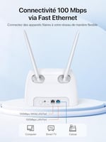Tenda 4G07 4G Router 4g Box, 4G+ LTE Çift Bant WiFi Modem (5GHz: 867 Mbps +2.4GHz: 300 Mbps) Herhangi bir Operatör için SIM Kartlı 4GMobil Yönlendirici, 64 Cihaza Kadar Bağlantı