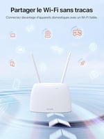 Tenda 4G07 4G Router 4g Box, 4G+ LTE Çift Bant WiFi Modem (5GHz: 867 Mbps +2.4GHz: 300 Mbps) Herhangi bir Operatör için SIM Kartlı 4GMobil Yönlendirici, 64 Cihaza Kadar Bağlantı