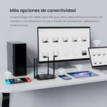 Tenda AC8 WLAN Dual Band Gigabit Router 1200Mbit/s (867Mbit/s 5GHz + 300Mbit/s 2.4GHz, 4 Gigabit Port, Mu-MIMO,4 * 6dBi Harici Anten, Uygulama Kontrolü, IPV6) Siyah