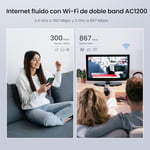 Tenda AC8 WLAN Dual Band Gigabit Router 1200Mbit/s (867Mbit/s 5GHz + 300Mbit/s 2.4GHz, 4 Gigabit Port, Mu-MIMO,4 * 6dBi Harici Anten, Uygulama Kontrolü, IPV6) Siyah