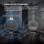 Tenda AC8 WLAN Dual Band Gigabit Router 1200Mbit/s (867Mbit/s 5GHz + 300Mbit/s 2.4GHz, 4 Gigabit Port, Mu-MIMO,4 * 6dBi Harici Anten, Uygulama Kontrolü, IPV6) Siyah
