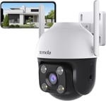 Tenda Güvenlik Kamerası, Dış Mekan WLAN, 1080P Wi-Fi Kamera, Gece Görüşlü, Renkli Gece Görüşlü, 2 Yönlü Ses, Kişi Tanıma ve Hareket Algılama, Ses ve Işık Alarmı