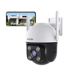Tenda Güvenlik Kamerası, Dış Mekan WLAN, 1080P Wi-Fi Kamera, Gece Görüşlü, Renkli Gece Görüşlü, 2 Yönlü Ses, Kişi Tanıma ve Hareket Algılama, Ses ve Işık Alarmı