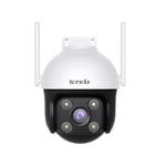 Tenda Güvenlik kamerası, dış mekan WLAN 2K+, araç/kişi/hareket algılama, WLAN kamera, dış mekan 4 MP, renkli gece görüşlü, 2 yönlü ses, ses ve ışık alarmı, APP/Web kontrolü, CH7