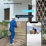 Tenda Güvenlik Kamerası Dış WLAN 2K, 3MP WLAN IP Kamera, İki Yönlü Sesli, 30 m Tam Renkli Gece Görüşü, IP66 Su Geçirmez, Kişi Tanıma ve Hareket Algılama, SD Kart ve B - Seçenekler: CT6| 2K, CT3| 1080P